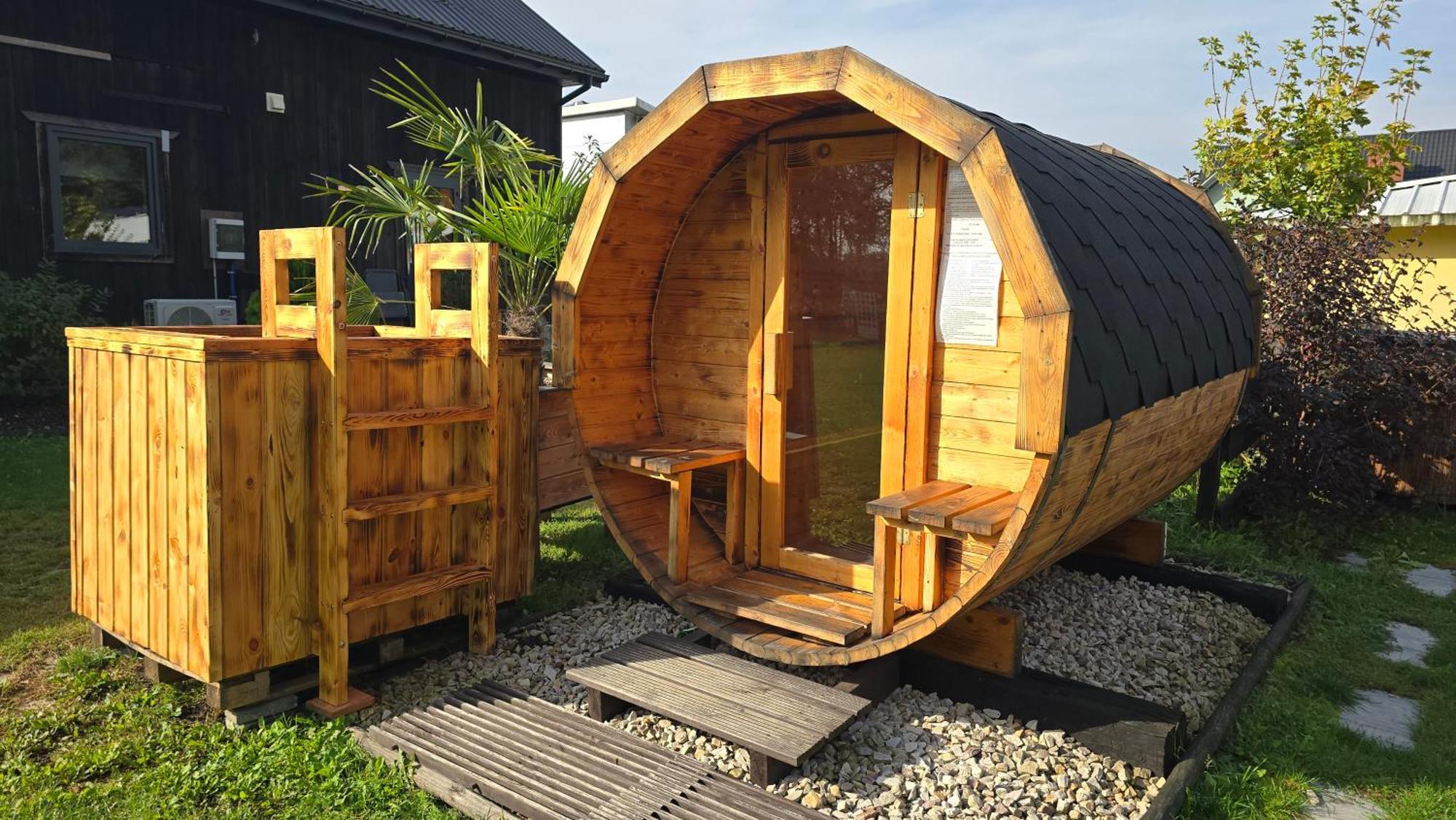 Vip Village Las Woda Rower - Podgrzewany Basen, Balia, Sauna Miedzierza Exterior foto